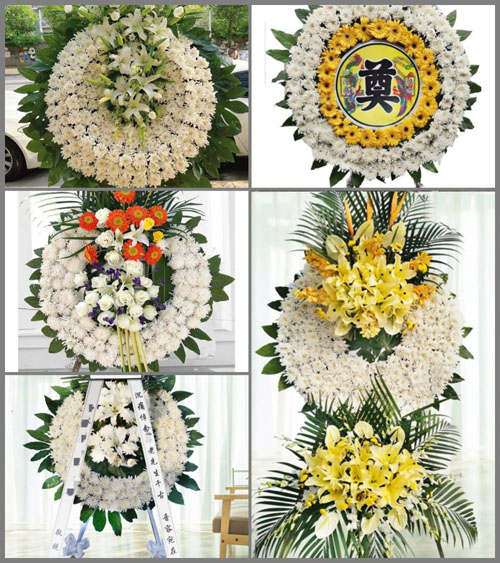 安徽池州市贵池区唐田镇石坡村花圈速递